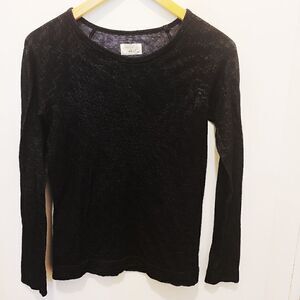 Athleta Black Long Sleeve Top